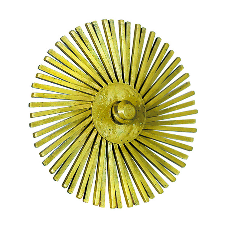 3M 3 Inch Roloc Radial Bristle Disc 80 Grit Yellow