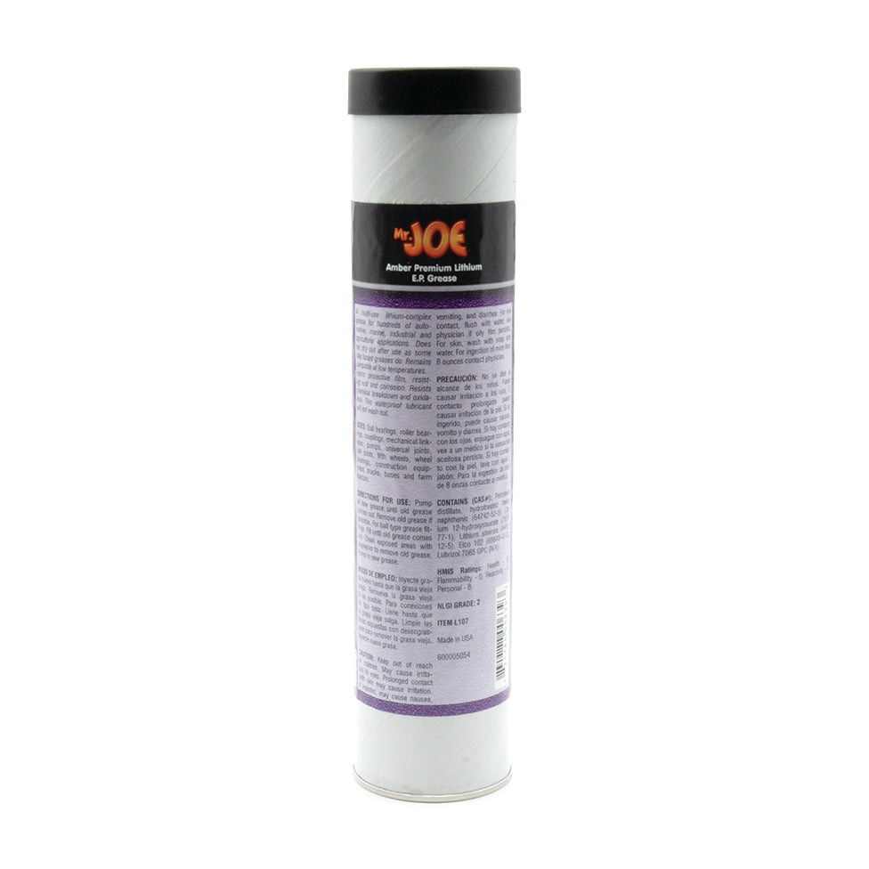 Quest Specialty Mr. Joe Lithium Extreme Pressure Amber Grease NLGI Grade 2 - 14.5 Oz Net Wt. Cartridge
