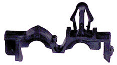 Wire Loop Clip For .250 Loom GM General Purpose Oem No. 12015631 M6.3 Hole Black Plastic