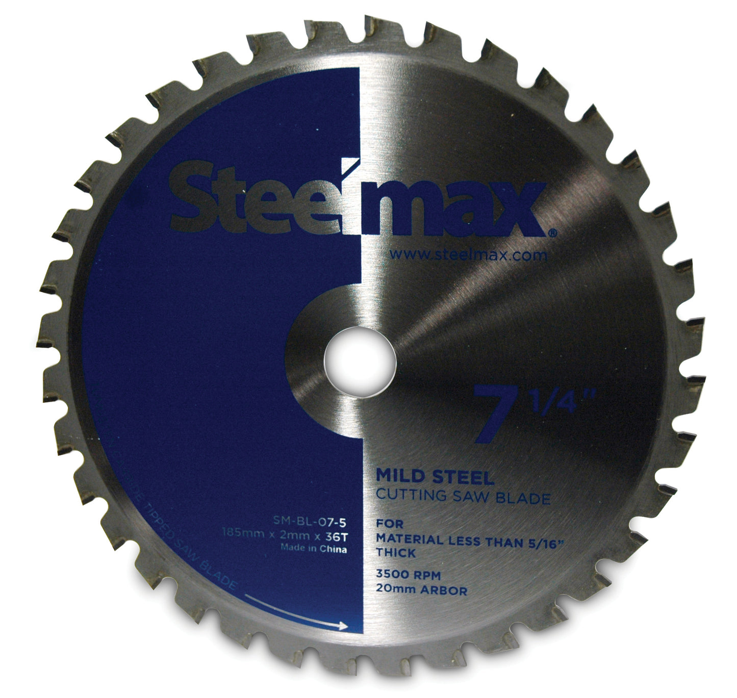 7-1/4 Inch 36 Teeth Industrial Steelmax® Metal Cutting Saw Blade