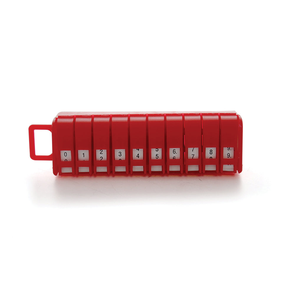 Legend 0 Through 9 Wire Marker Tape Dispenser With Labels