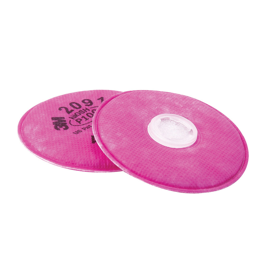 P100 Hepa Filters for Half Facepiece Reusable Respirator - One Pair