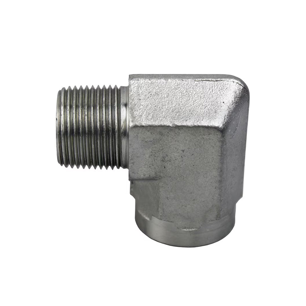 1/8 Inch 6000 psi Zinc Plated Yellow Dichromate Carbon Steel 90 Degree Street Elbow
