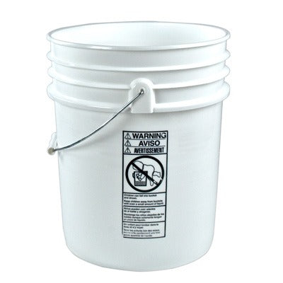Bucket 5 Gal Plastic White