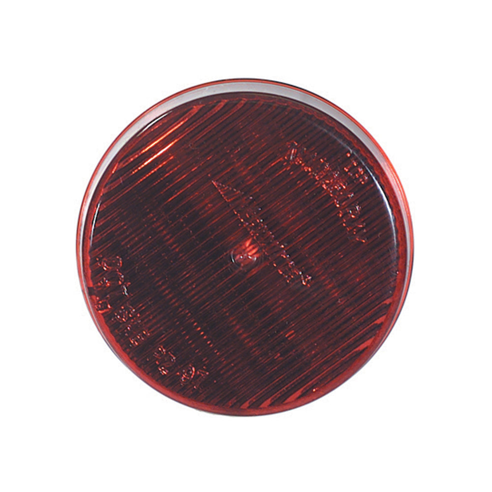 2-1/2 Inch Round Led Clearance Marker Red With Grommet Mount