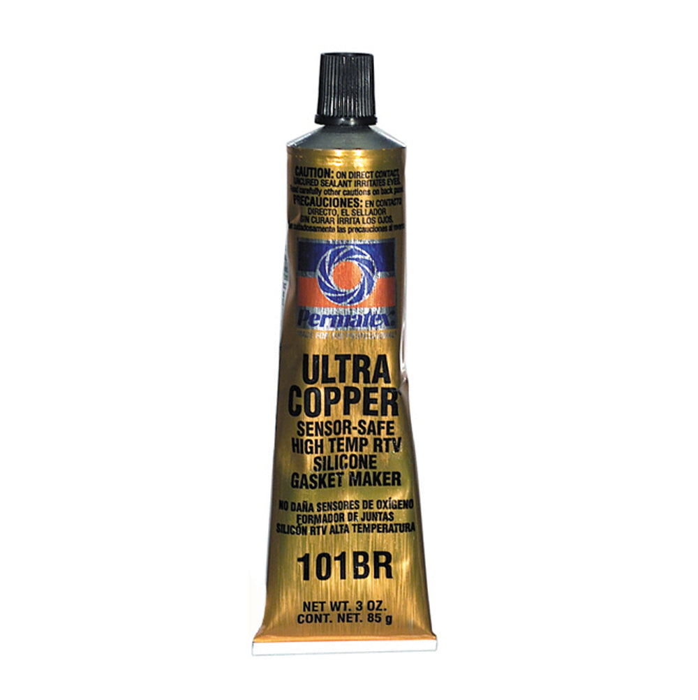 Permatex Ultra Copper Hi-Temp Rtv Silicone Gasket Maker - 3 oz