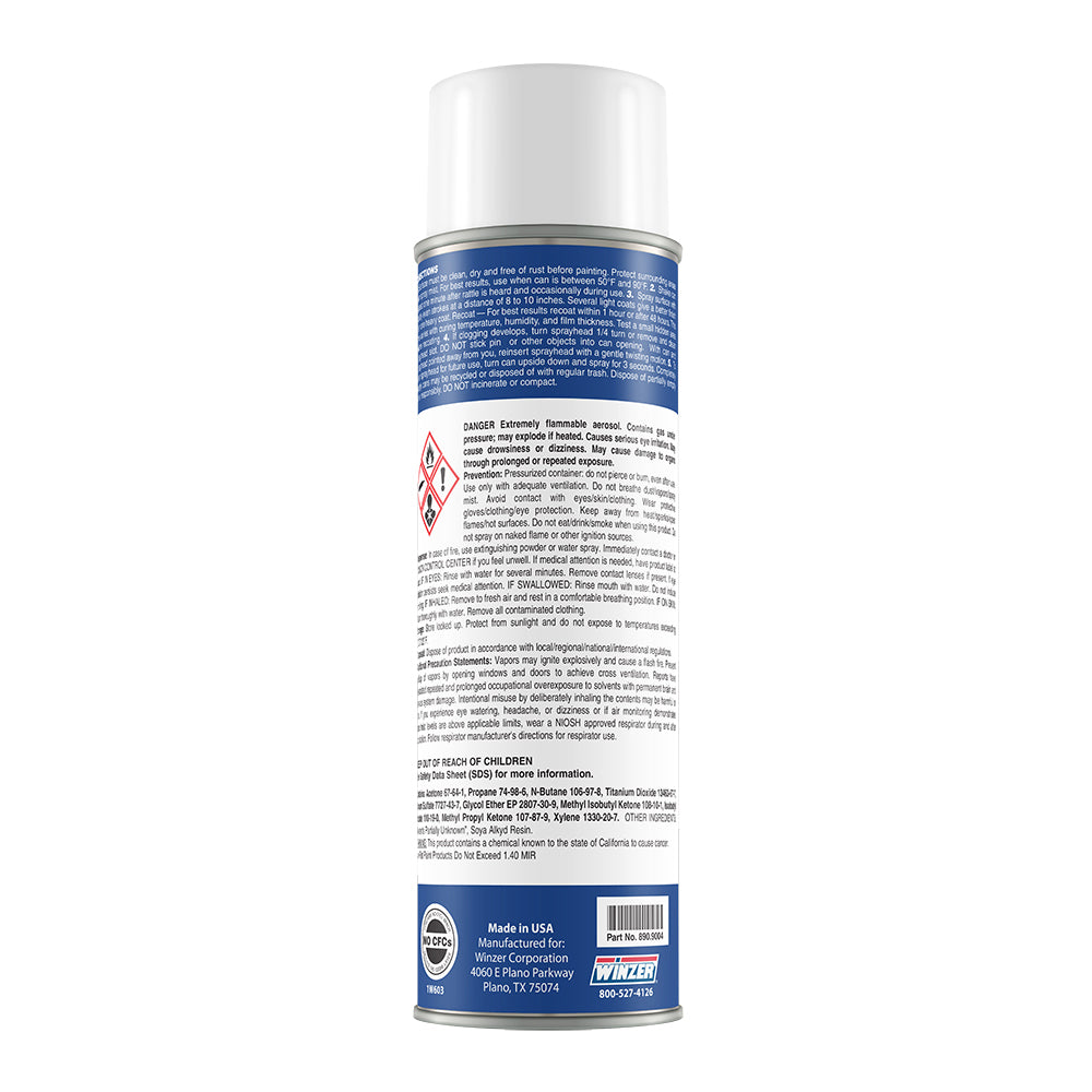 High Solids Gloss Super White (FedEx) Spray Paint - 16 oz Net Wt