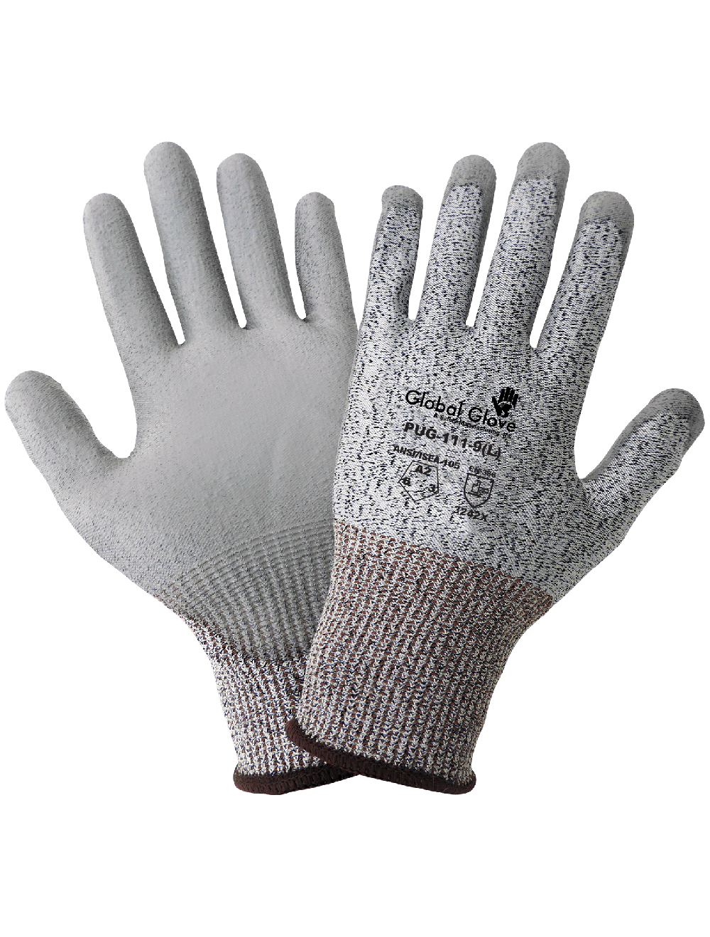 Polyurethane Coated Cut- Abrasion- And Puncture Resistant Gloves A2 Medium