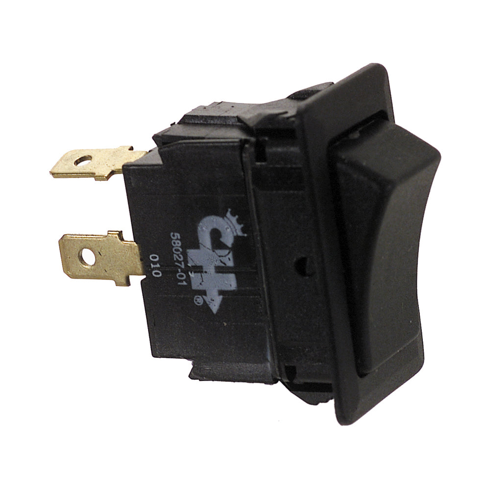 24 Volt Dc Spdt Momentary On-Off-Momentary On Three Blade Terminal Non-Glare Matte Black Plastic Switch