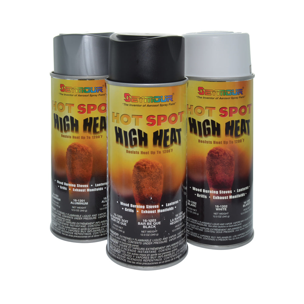 Seymour High Temp 1200 Degree F Paint Aerosol Aluminum - 16 oz