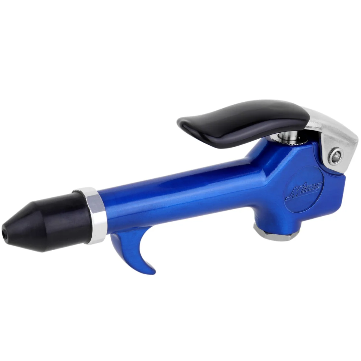 1/4” NPT Lever Blow Gun Tool - Rubber Tip Nozzle- Blue