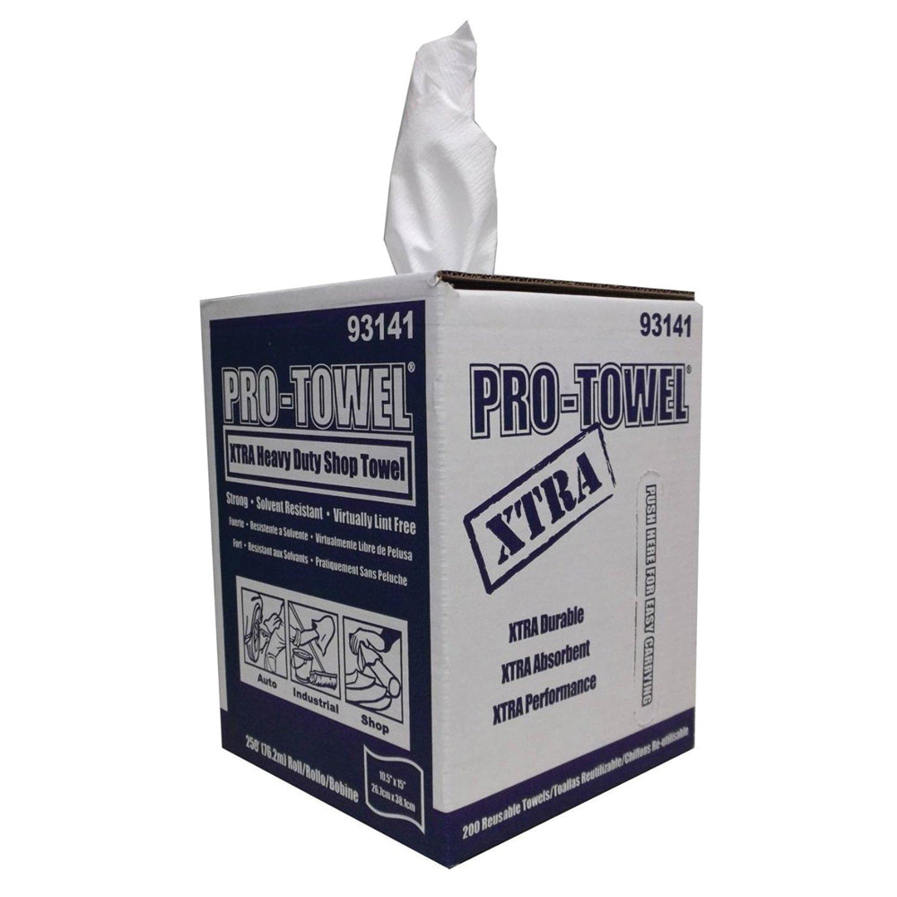 10-1/2" x 15" Kleenz Pro-Towel Heavy-Duty 200 Wipes Per Tote Box