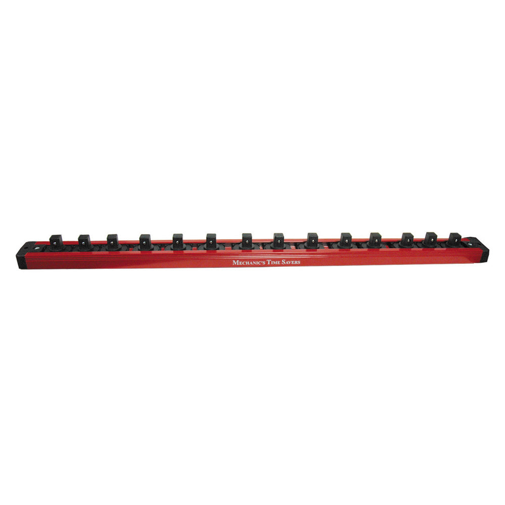 1/4 Inch Drive Lock-A-Socket 12 Post Rail Red