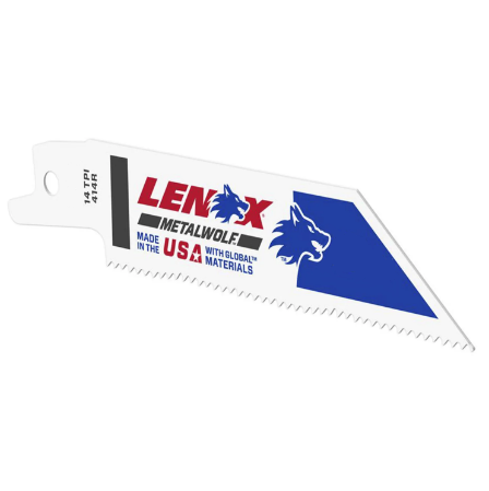 6 Inch X 3/4 Inch X 0.035 14 TPI Lenox Metal Wolf Reciprocating Saw Blade