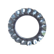 M3 Din 6798A Zinc Plated Steel External Serrated Star Lock Washer