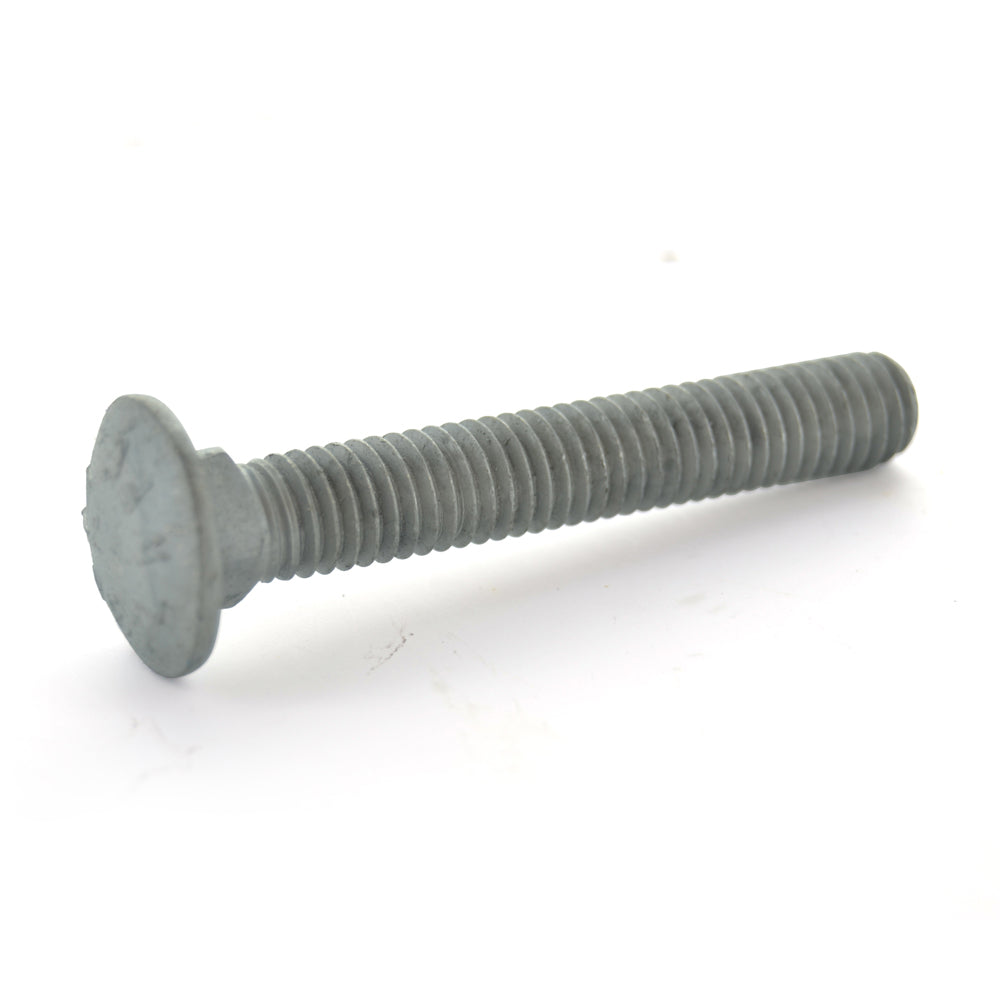 1/2-13 x 1-1/2 Inch Coarse Hot Dip Galvanized A307 Grade A Round Head Carriage Bolt