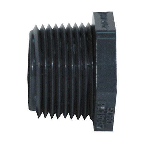 1-1/2 Inch x 1/2 Inch Mipt x Fipt Sch 80 Dark Gray Pvc Type 1 Flush Reducer Bushing