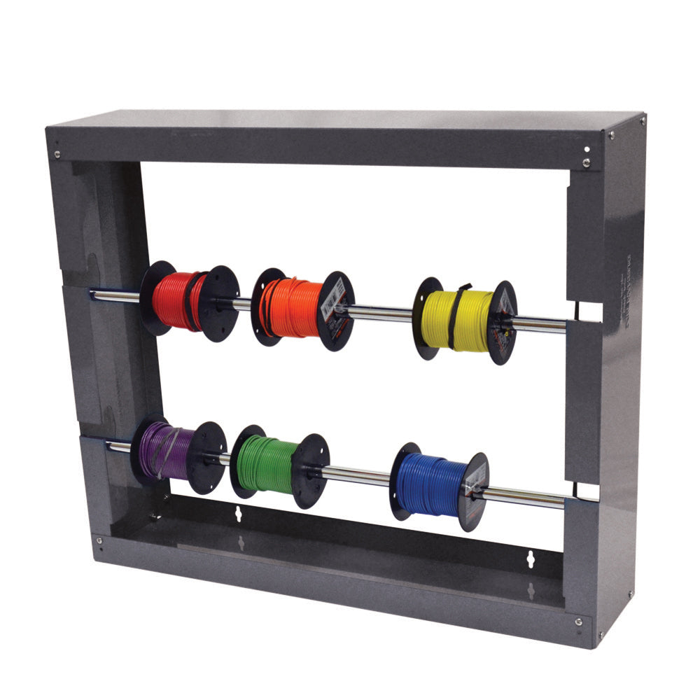 Gray Powder Coated 2 Rod Wire Spool Rack