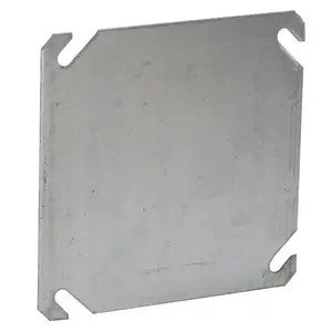 4 In. Square Cover- Flat- Blank