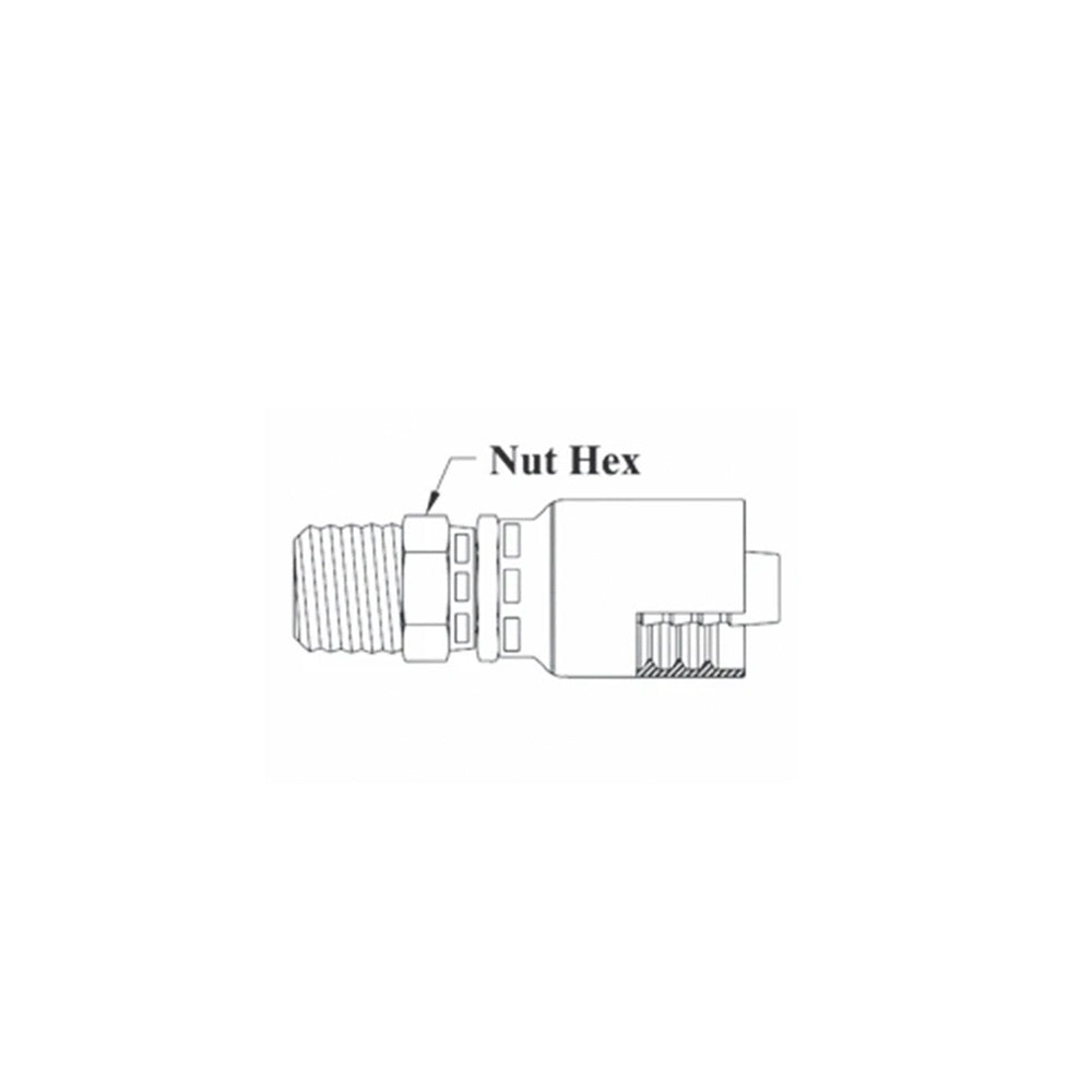 1/2 Inch Hose X 3/8 Nptf Male Swivel