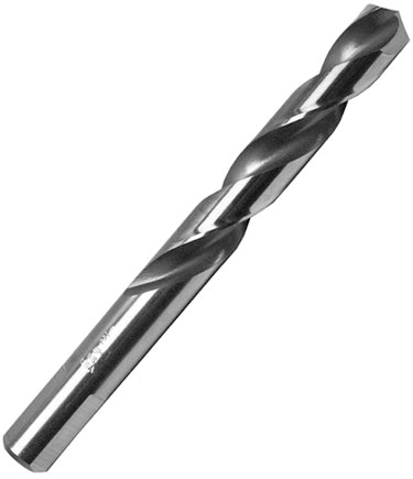1/2 Inch X 5 Inch 135 Degree Split Point Gold High Molybdenum Mechanics Length Drill With 3 Flats - Shop Pro