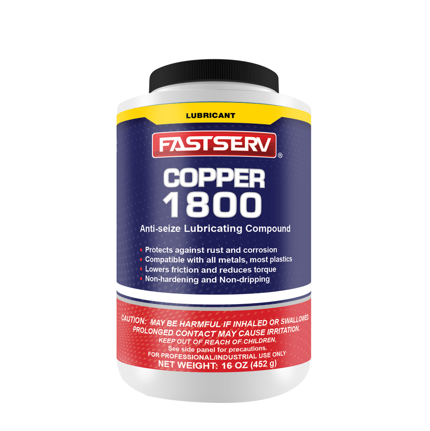 Copper 1800 Anti-Seize Brush-top Lubricant - 16 oz