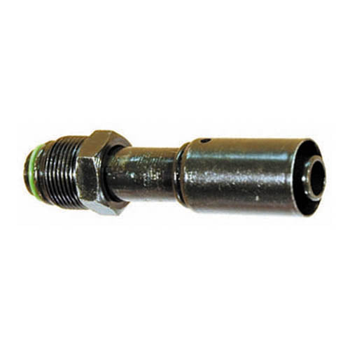 3/8 Inch x 5/16 Inch Carbon Steel 757E Series Coll-O-Crimp Bumped Tube O-Ring Male Swivel