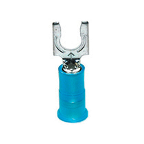 16-14 Gauge Snap Spade 1/4" Stud Ultra-Tuff Nylon Insulated Blue