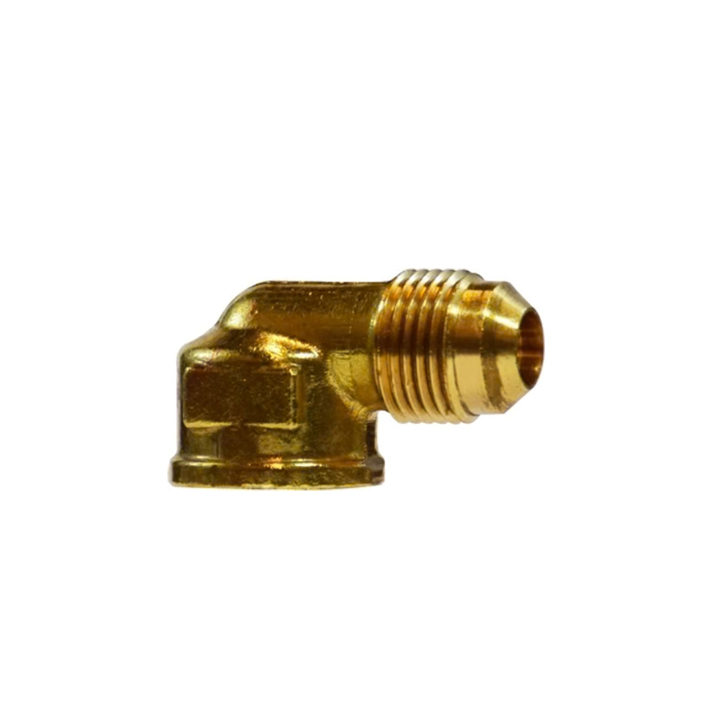 1/8 Inch X 1/4 Inch Brass SAE 45 Degree Flare Tube Female Elbow
