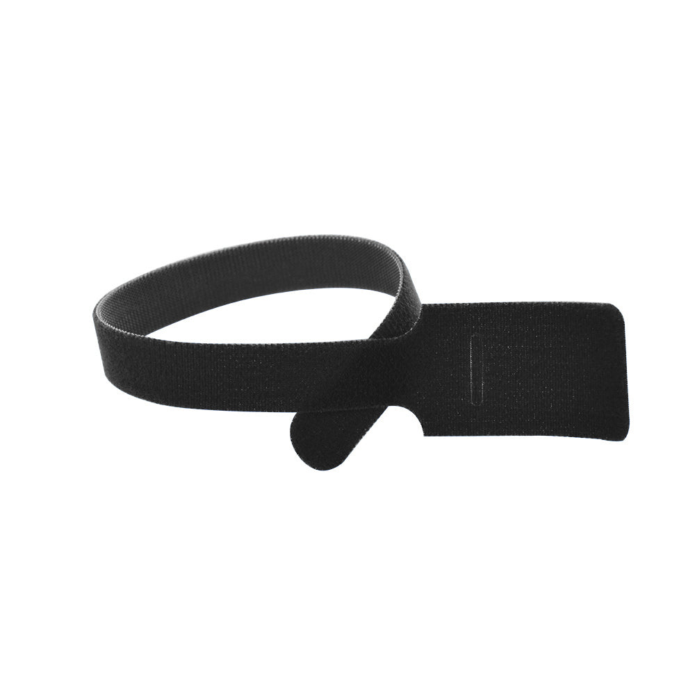 15 Inch x 3/4 Inch Velcro Grip Tie Resealable Cable and Wire Tie - Black