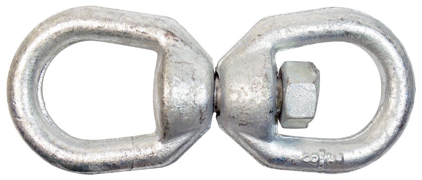 3/8 Inch Hot Galvanized Turnbuckle Eye To Eye Swivel