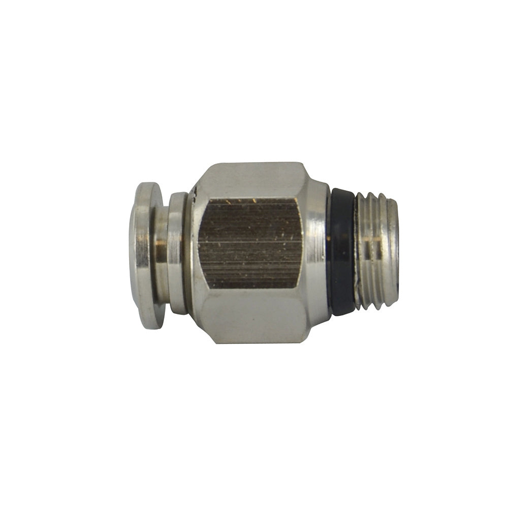 M6 Tube x 1/4 Inch Pipe Straight Male Adaptor Short - Universal Thread