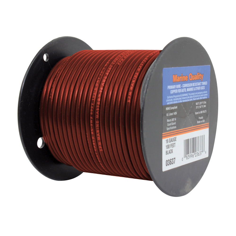 14 Ga Boat Cable Red 100' Roll