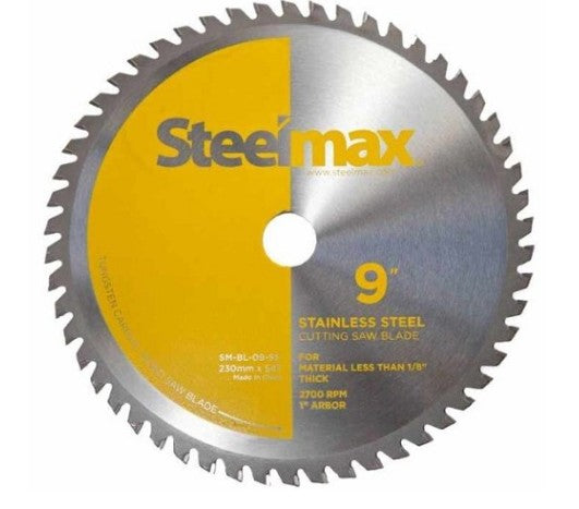 9 Inch 54 Teeth Industrial Steelmax® Metal Cutting Saw Blade