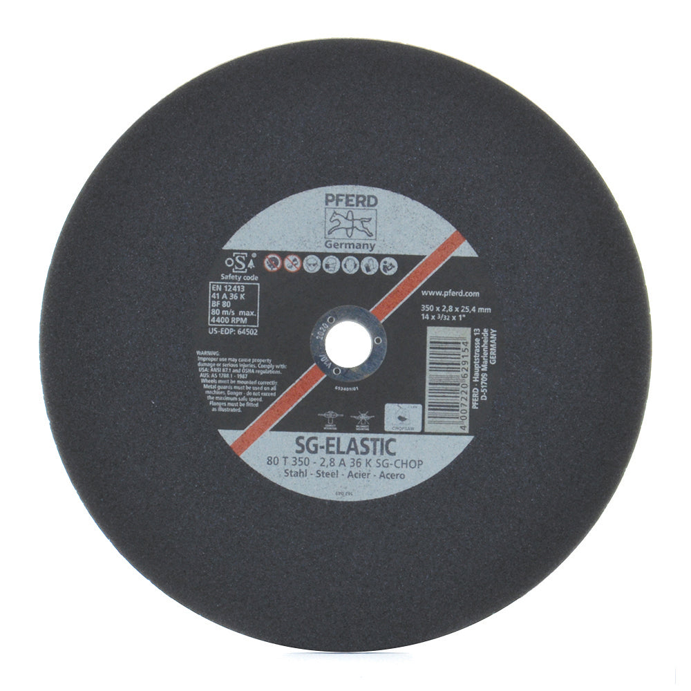 14 Inch x 7/64 Inch x 1 Inch A36K Grit Aluminum Oxide Cut-Off-Wheel