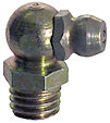 M8 x 1.25 Zinc Yellow Steel 90 Degree Euro Hydraulic Grease Fitting