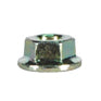 M12 x 1.75 Coarse Yellow Zinc Class 8 Din 6923 Serrated Flange Nut