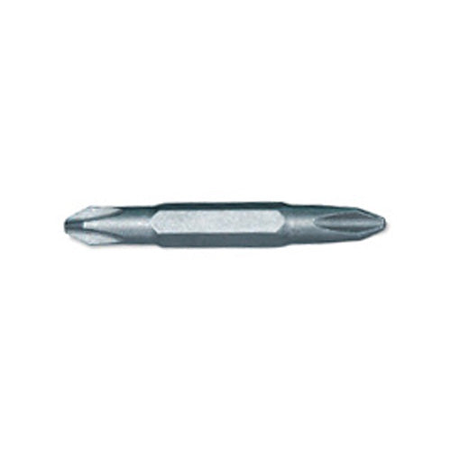 1/4 Inch Hex Phillips/Phillips Drive #2 Tip 2 Inch Length Steel Double End Insert Bit
