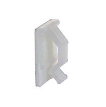 1/8 Inch x 1/4 Inch White Adhesive Backed Cable Clip