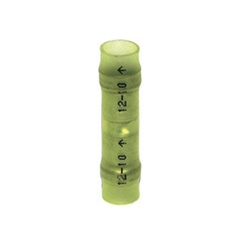 12-10 Gauge Seamless Button Connector Ultra-Tuff Nylon Insulated Yellow