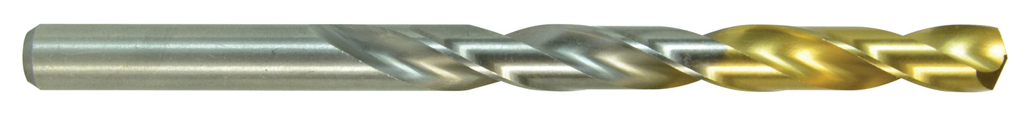 1/16 Inch Wolverine 135-Degree Point Jobber Length Hss Drill Bit Tin Coated Tip