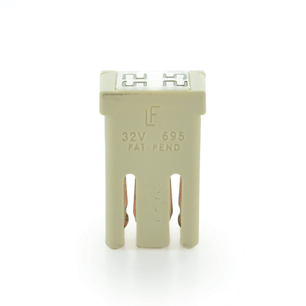 25 Amp Mcase+ 32 Volt Slotted Fuse - White