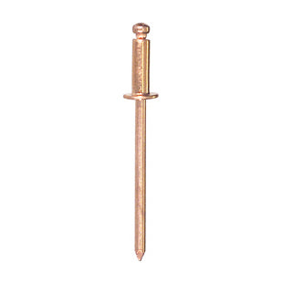 0.188 - 0.250 Inch Grip 1/8 Inch Dia Copper Standard Rivet
