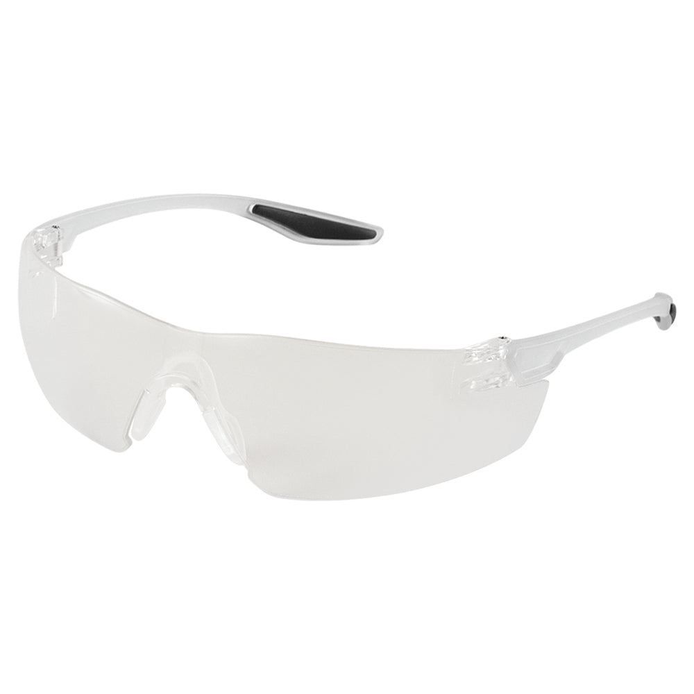 Discus Indoor/Outdoor Lens- Frosted Clear Frame Safety Glasses