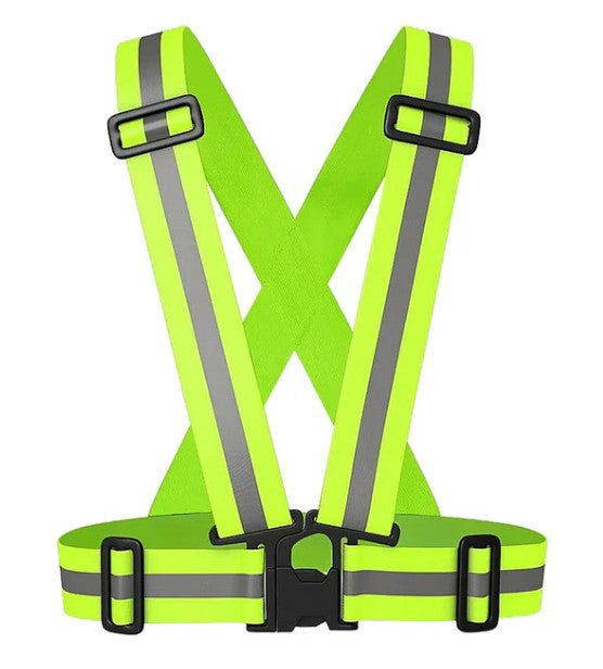 Yellow Reflective Straps High Visible Vest Adjustable Safety Straps For Indoor/Outdoor