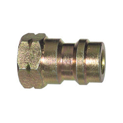 16 mm x 3/8-24 Red Steel High Side Straight Adapter