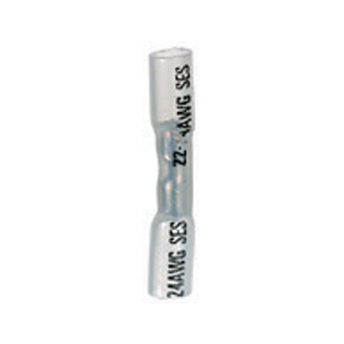24-20 Gauge Heat Seal Button Connector - Clear