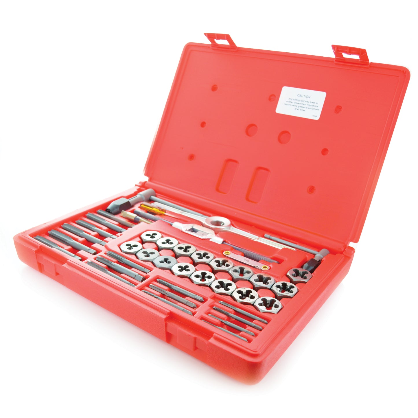 Carbon Steel 40 Pieces Straight Flute Tap And Hex Die Set