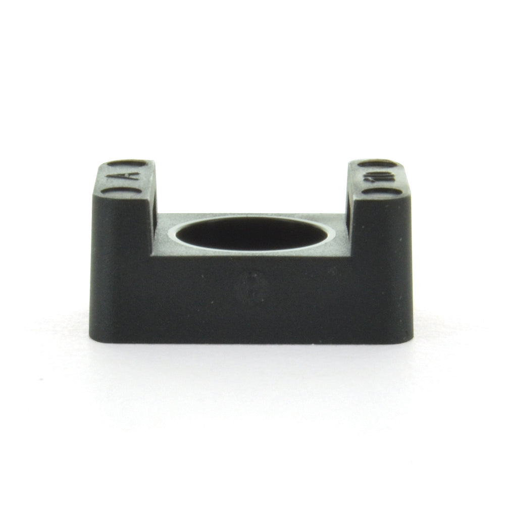 .59 Inch x .37 Inch x .27 Inch Small Cable Tie Screw Mount UV Black