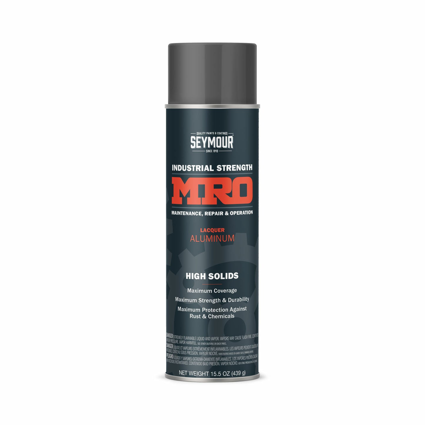 Mro Industrial High-Solids Spray Paint- Aluminum - 16 Oz. Net Fill Weight